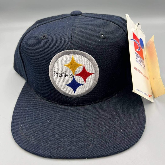 Vintage Pittsburgh Steelers Hat Men Black Sports Specialties Snap Back Cap New